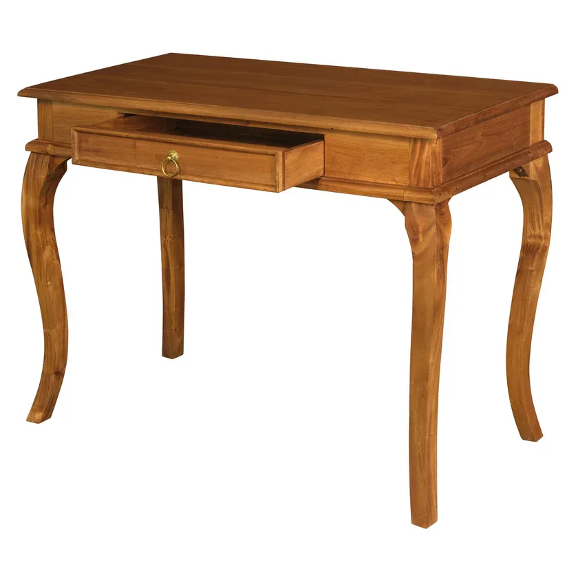 CT Queen Anne Solid Timber 1 Drawer Sofa Table