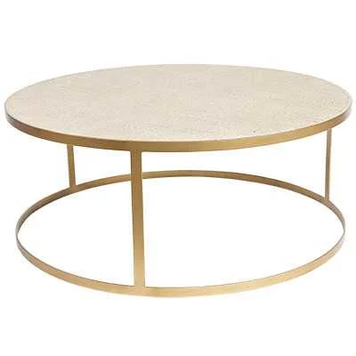 SH Marina Glass Top Round Nesting Coffee Tables