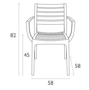 FL 3 Piece Outdoor Poolside Setting with Artemis Armchair thumbnail 18