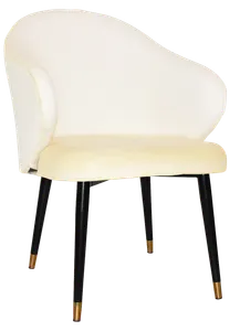 EZ ARM CHAIR HUGO METAL (SLIM) BLACK BRASS + PELLE NAVY thumbnail 4