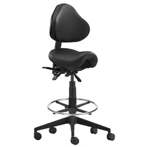 ST Stage PU Upholstered Industrial Drafting Stool thumbnail 1
