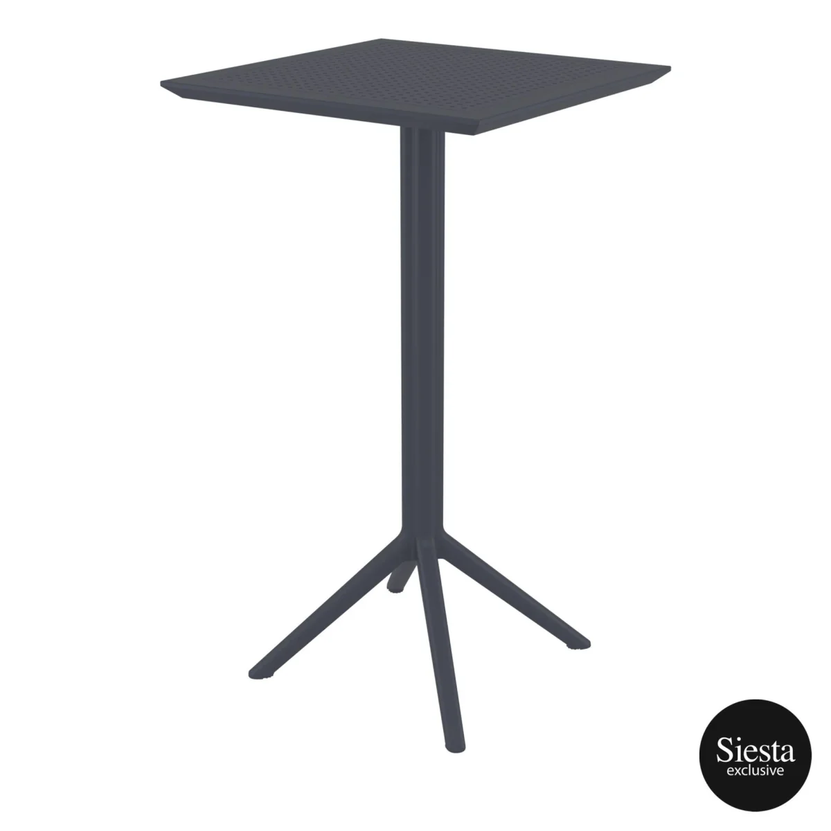 FL Sky Hospitality Square Folding Bar Table & Marcel Barstool Set