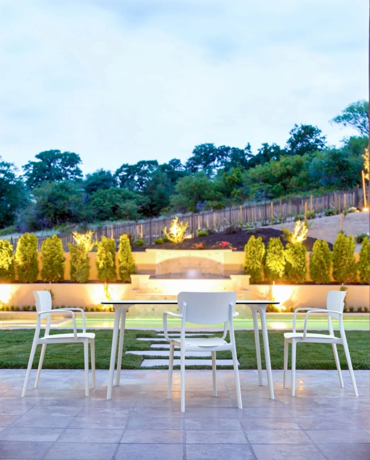 FL Lisa Hospitality Outdoor Stackable Armchair