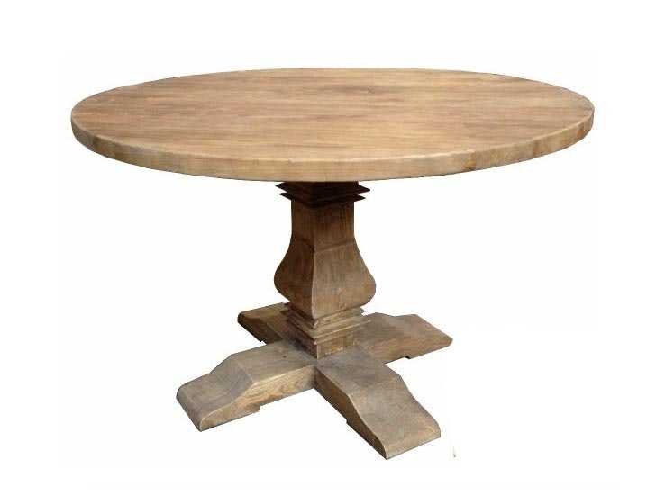 MF Mulhouse Recycled Elm Timber Pedastal Base Round Dining Table