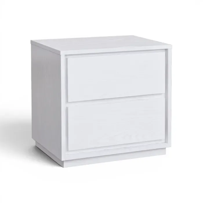 MD Verona 2 Drawer Bedside Table