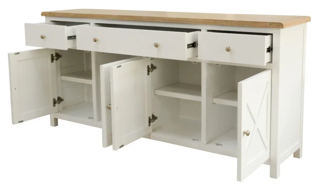 VI Shellwood Solid Timber 4 Door 3 Drawer Buffet