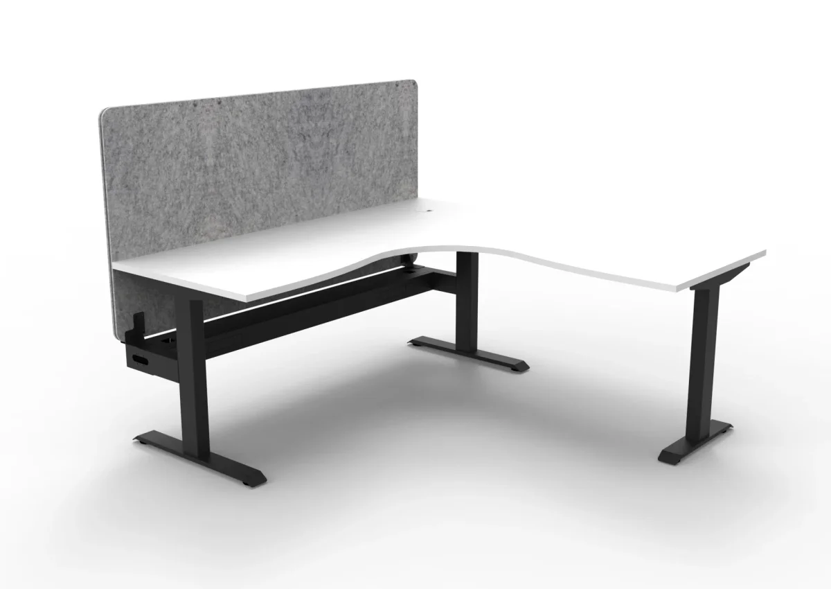 RL Boost Static Corner Desk with Eco Panel Screen thumbnail 15