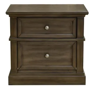 VI Whyalla Solid Timber 2 Drawer Bedside Table thumbnail 1