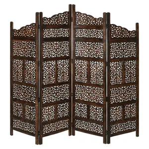 VI Vasco Solid Timber 4 Panel Space Dividing Screen thumbnail 1
