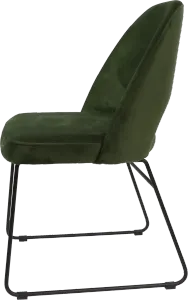FL Semifreddo Velvet Upholstered Sled Base Hospitality Chair thumbnail 4