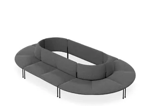 DD Bowral Fabric Upholstered 12 Seater Oval Breakout Seating thumbnail 4