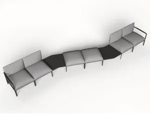 DD Kinetic Floating Shaped Coffee Table for Kinetic Breakout Seating thumbnail 1