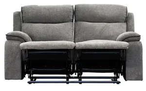 VI Archie 2 Seater Fabric Manual Recliner Lounge thumbnail 3