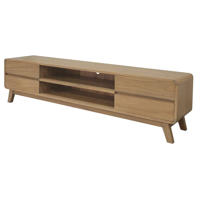 CT Providence Solid Timber 4 Drawer Entertainment Unit