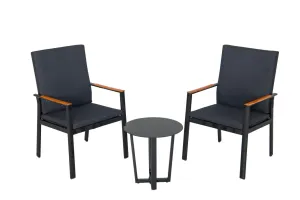 HE Coastal Aluminium 3 Piece Outdoor Lounge Set thumbnail 1