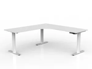 OL Agile Electric Height Adjustable 2 Column 90° Corner Workstation thumbnail 10