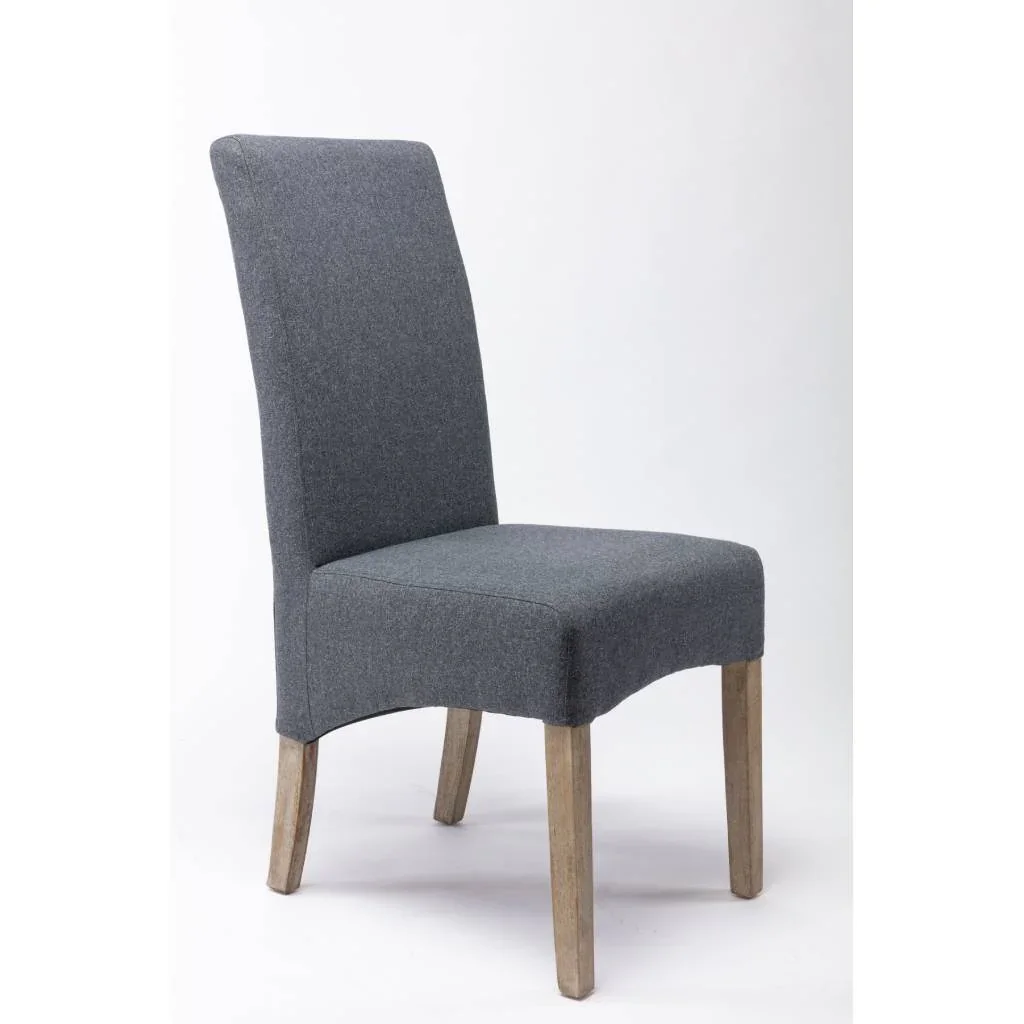 VI Messina Fabric Upholstered Timber Leg Dining Chair