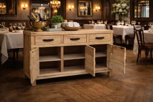 MF Recycled Elm Timber 3 Drawer 3 Door Buffet thumbnail 3