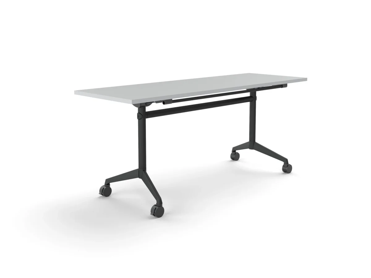 OL Modulus Flip Table with Rectangle Top All Black Frame