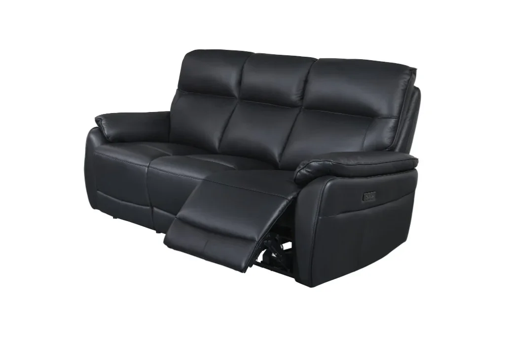 VI Aspect 3 Seater Electric Leather Recliner Lounge
