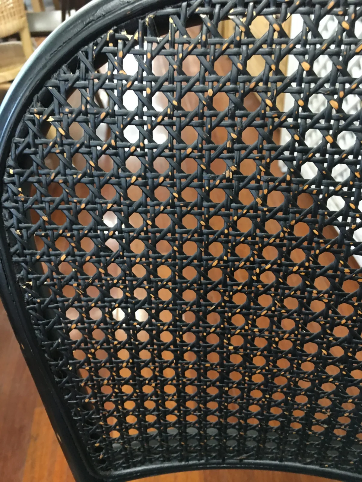 MF Bahamas Dining Chair in Rattan Seat & Backrest