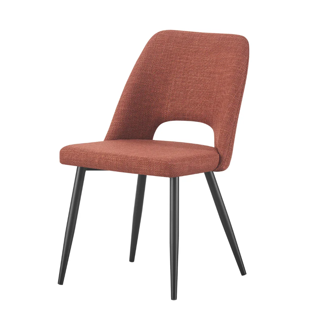 BT Melba 9 Pce Dining Black with Zara Fabric Chairs Set