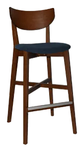EZ Rialto Light Walnut Stained Solid Timber Framed Barstool thumbnail 11