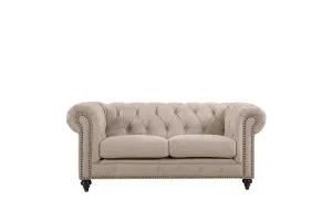 BT Chesterfield Fabric Upholstered 2 Seater Sofa thumbnail 1