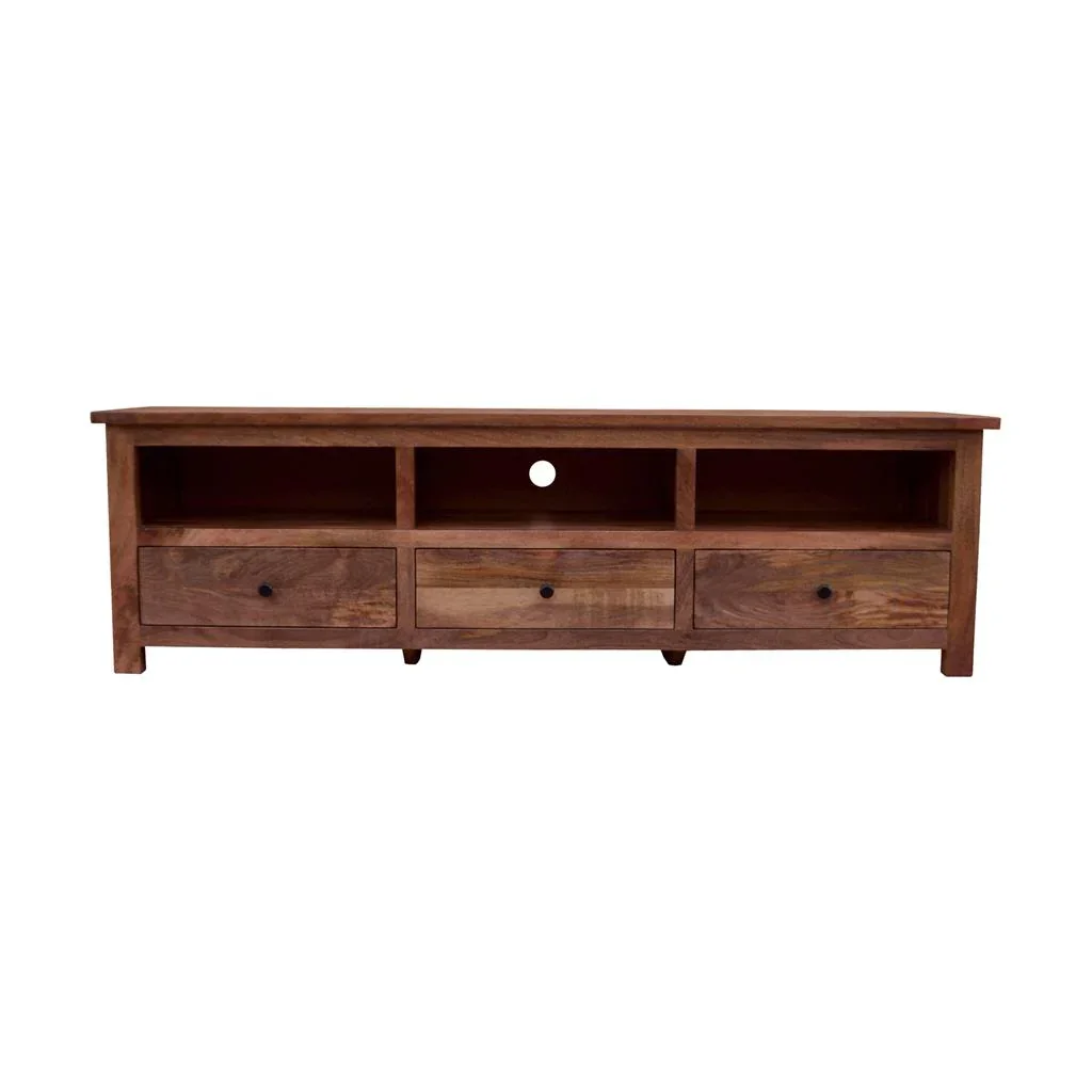 VI Kensington Parquetry MKII TV Unit 3 Drawers – Oak