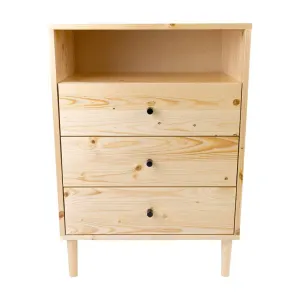 VI Neo Solid Timber 3 Drawer 1 Niche Tallboy thumbnail 1