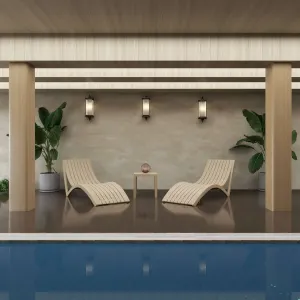 FL Slim 2 Poolside Sunlounger & Ocean Side Table Package thumbnail 2