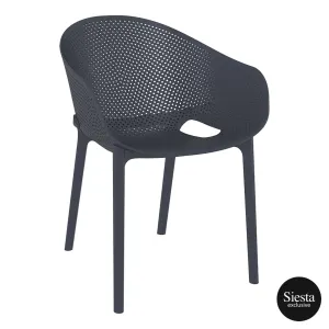 FL Sky Pro Hospitality Stacking Outdoor Dining Chair thumbnail 2