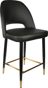 FL Semifreddo Vinyl Upholstered Metal Leg Hospitality Counter Stool thumbnail 3