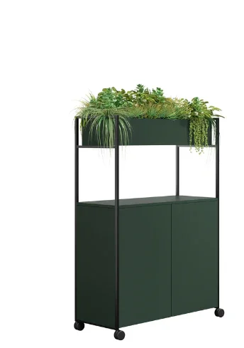 DD Brookes 2 Door Mobile Planter Storage
