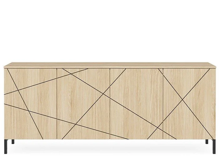 DD Axis 4 Door Credenza Buffet