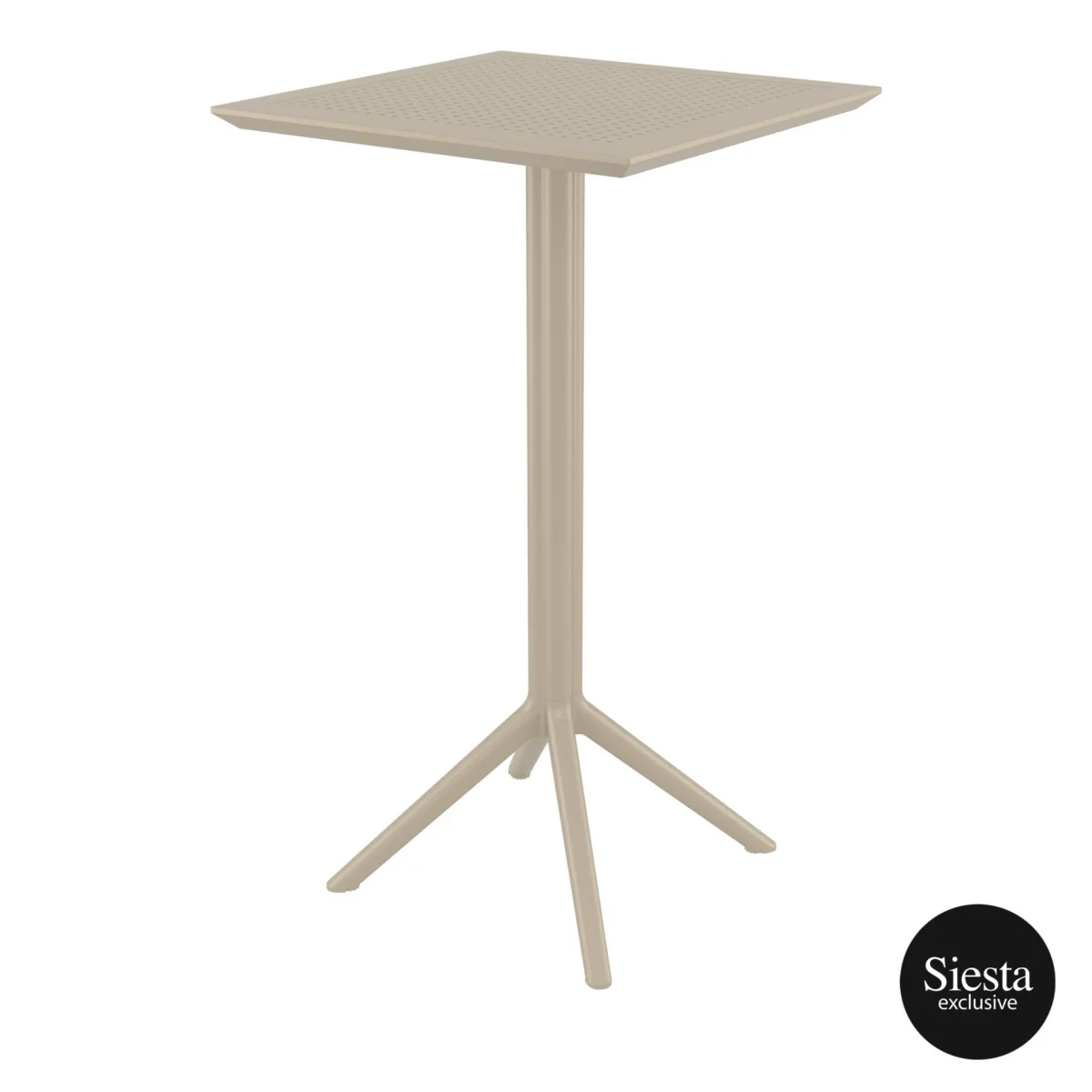 FL Sky Hospitality Square Folding Bar Table & Barstool Set