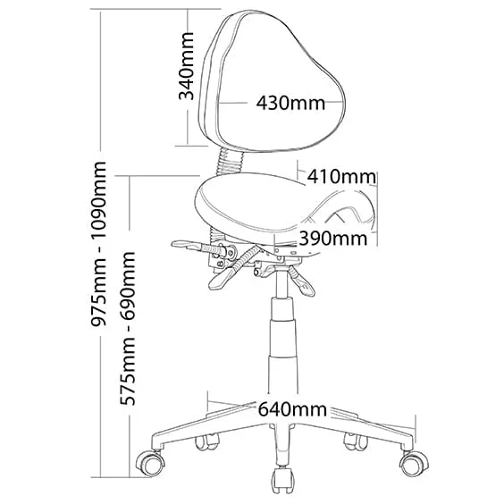 ST Stage PU Upholstered Industrial Stool