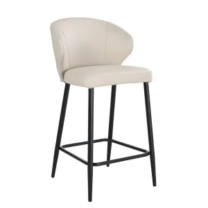 VI Sierra PU Leather Upholstered Metal Leg Bar Stool thumbnail 1