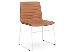 DD Nikola White Sled Base Fabric Upholstered Chair thumbnail 11