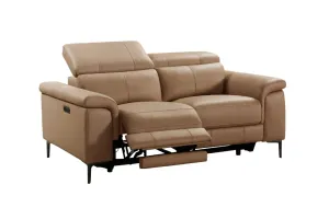 VI Kevin Leather Upholstered 2 Seater Electric Recliner Lounge thumbnail 2