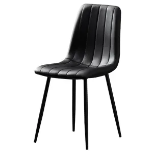 BT Theo Faux Leather Upholstered Metal Leg Dining Chair thumbnail 2