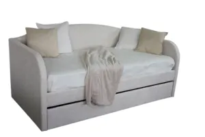 BT Charlotte Velvet Upholstered Single Day Bed with Trundle thumbnail 6