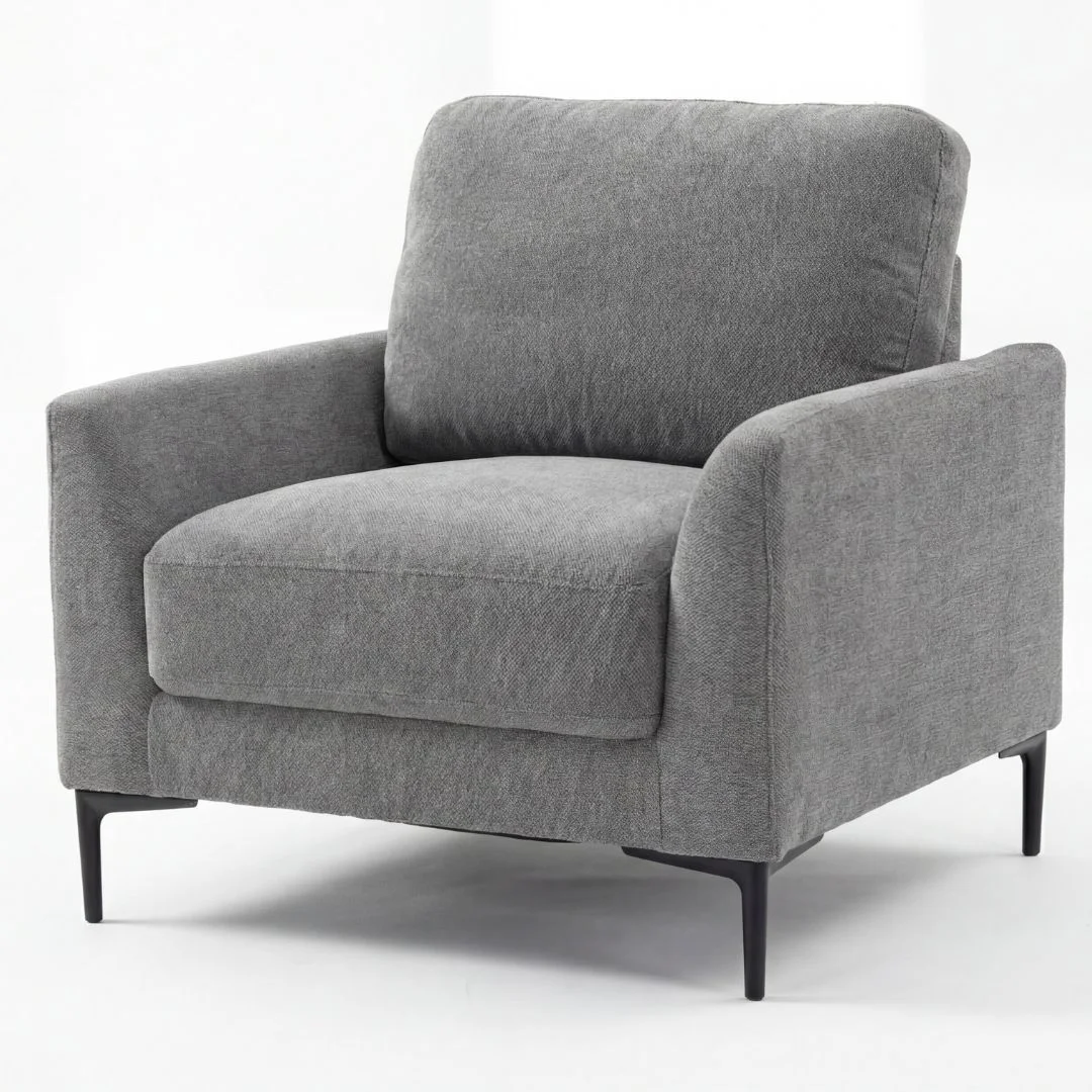 BT Luca 1 Seater Sofa Grey Fabric