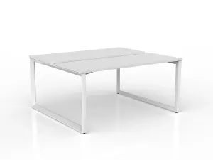 OL Anvil 2-User Double Sided Workspace – White Top with White Frame thumbnail 6