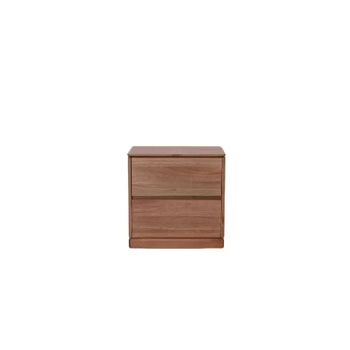 MD Pathway Solid Timber 2 Drawer Bedside Table