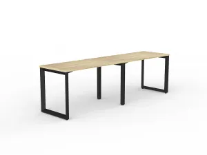 OL Anvil 2-User Workspace – Oak Top with Black Frame thumbnail 2