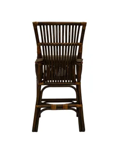 CR Roma Natural Rattan Fabric Seat Counter Stool thumbnail 5