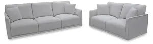 EL Voyager 3 Seater + 2 Seater Fabric Lounge Set thumbnail 1