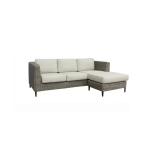 VI Portia Synthetic Rattan Wicker 3 Seater Outdoor Lounge with Reversible Chaise thumbnail 3