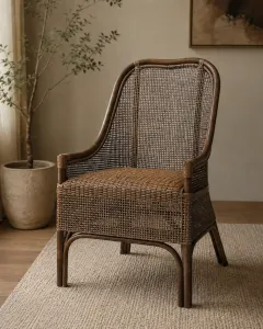 CR Albany Natural Rattan Dining Armchair thumbnail 15